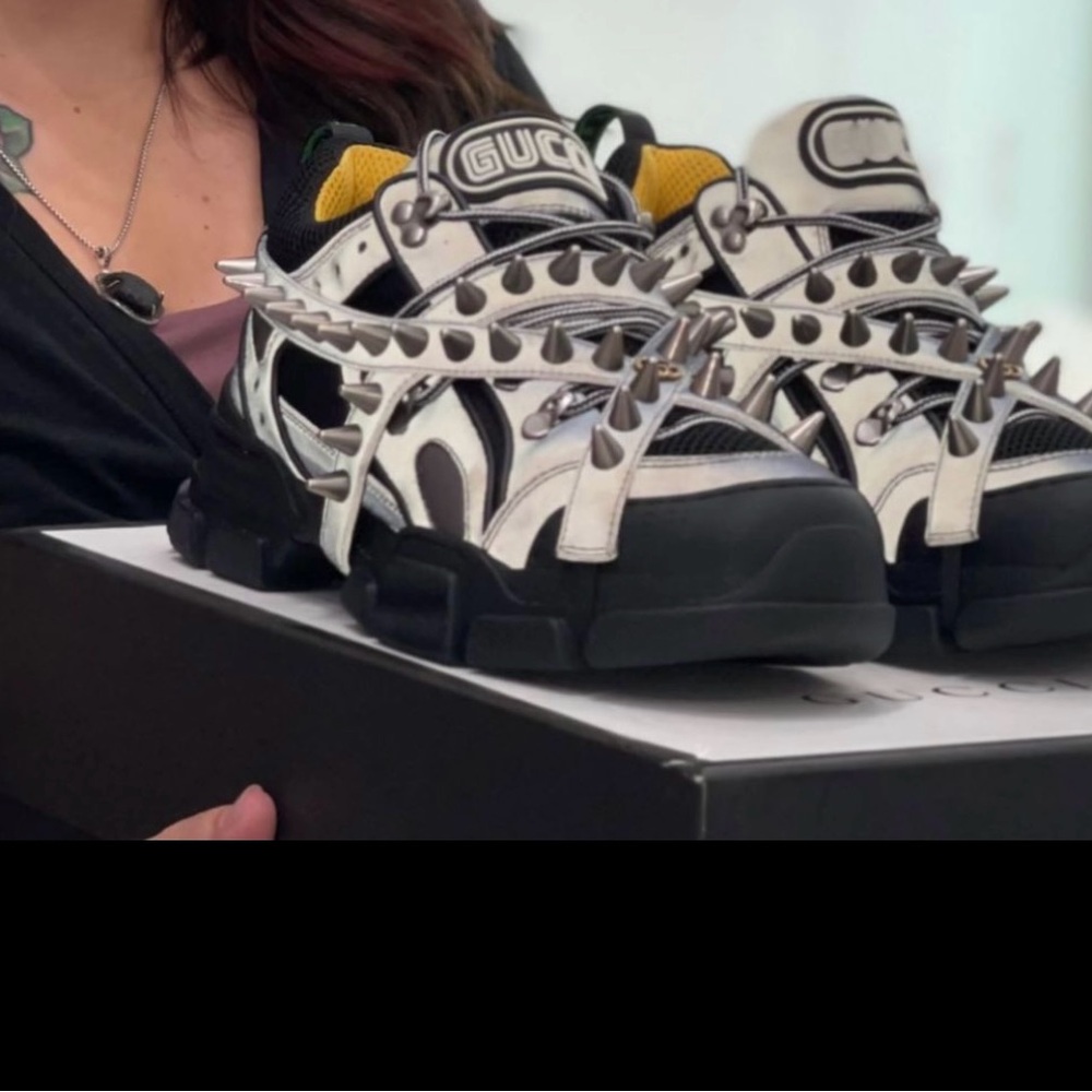 Gucci Flashtrek Sneakers With Removable Spikes